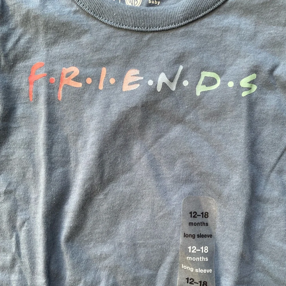 #228, Baby Gap, long sleeve Friends bodysuit, NWT, size 12-18 months